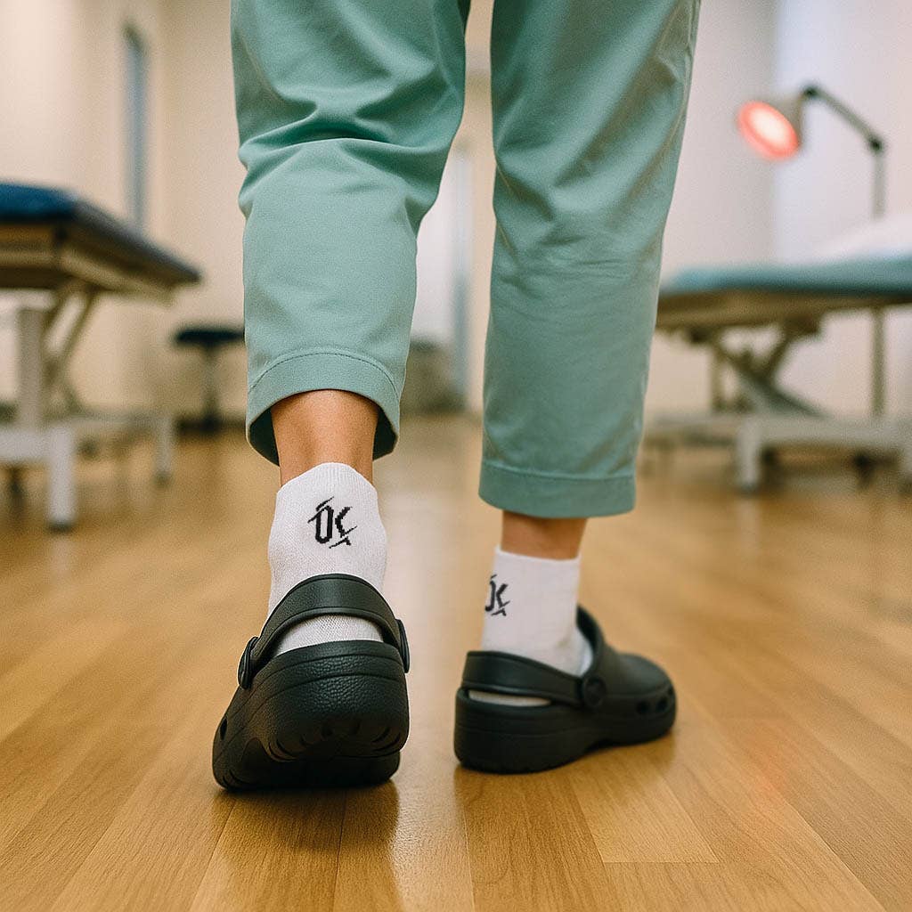 Zaawansowane skarpety ze wsparciem i na haluksy, białe, Podoks