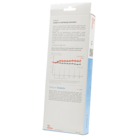 Podkolanówki bezuciskowe szare Quattroxy™ PODINO®