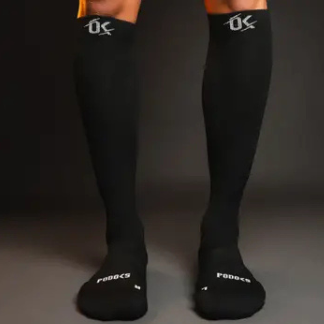 Podkolanówki kompresyjne 2 stopień, czarne, Podoks