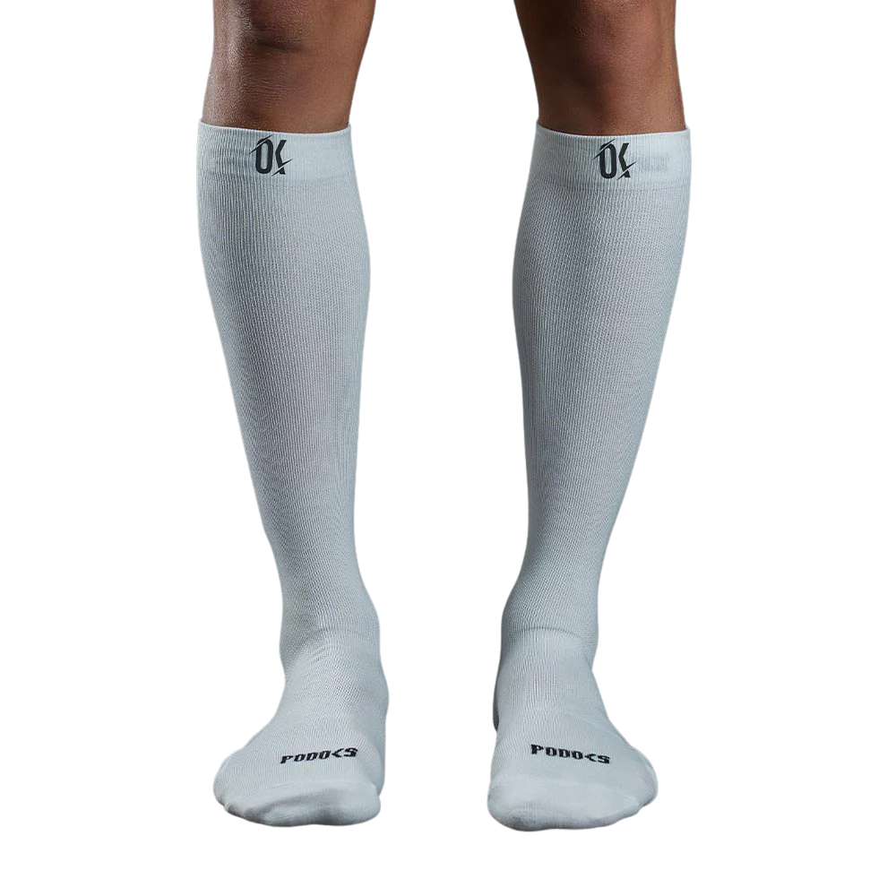 Podkolanówki kompresyjne 2 stopień, białe, Podoks